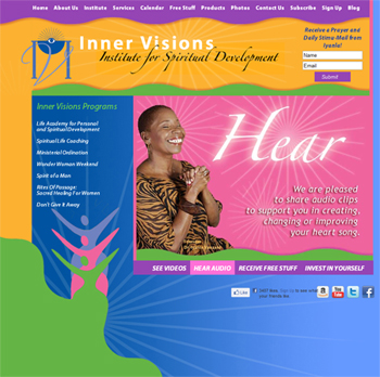 Website Design for Best Selling Author Iyanla Vanzant