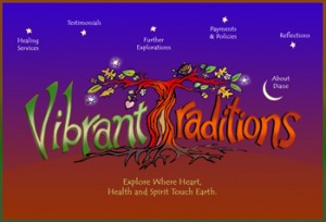 Vibrant Traditions Logo and Drupal Theme Design