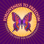 logo for Forgiveness to Freedom Shining the Light for Transformation by Julia Stege of Magical Marketing